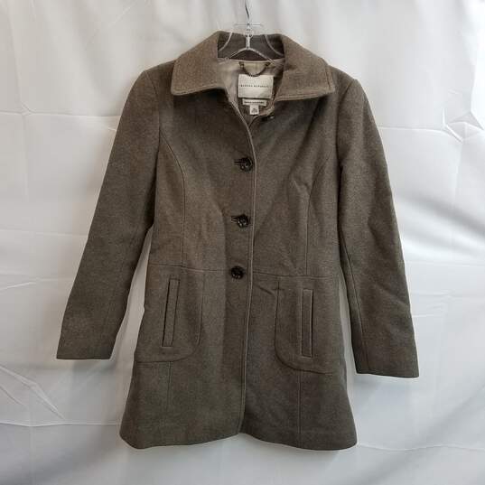 Banana Republic Women's Brown Wool Trench Coat Size XS image number 1