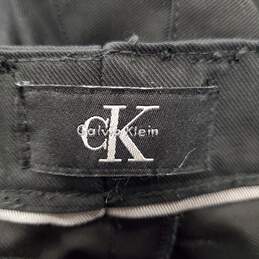 Calvin Klein Men Black Twill Pants 36