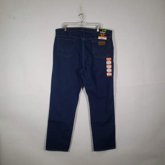 NWT Mens Medium Wash Flame Resistant Denim Straight Leg Jeans Size 40X34 image number 2