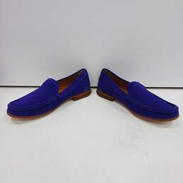 Women's Franco Sarto Gina Purple Suede Loafers Size 7.5 in Box alternative image