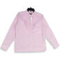 NWT Womens Pink Mandarin Collar long Sleeve Button-Up Shirt Size 8 image number 3
