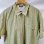 Patagonia Green Striped Zip Short Sleeve Men's Top Size L image number 2
