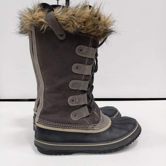 Women's Sorel Joan Of Arctic Suede Tall Winter Boots Sz 12 image number 1