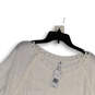 NWT Womens White Lace Embroidered Round Neck 3/4 Sleeve Blouse Top Size 1X image number 3