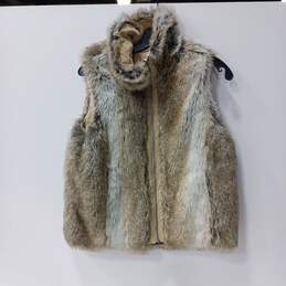 Weatherproof Garment Company Reversible Faux Fur Full Zip Vest Size S