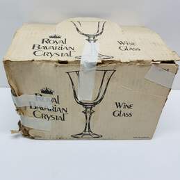 Vintage Royal Bavarian Crystal set of 6 wine glasses