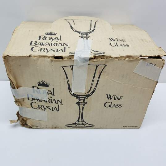 Vintage Royal Bavarian Crystal set of 6 wine glasses image number 1