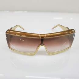 Jimmy Choo 'Spark' Golden Shield Sunglasses - AUTHENTICATED