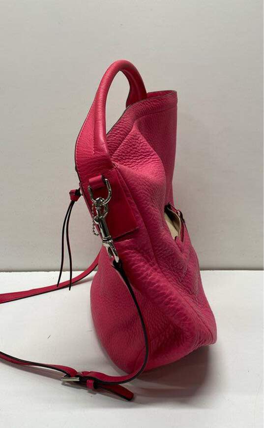 COACH 31623 Bleecker Sullivan Pink Pebbled Leather Shoulder Tote Bag image number 3