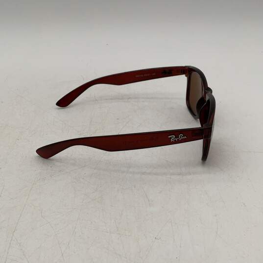 Ray Ban Womens Brown Full Rim UV Protection Square Sunglasses with Case image number 3