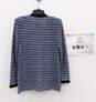 Women's St. John Collection Blue Knit Gold Button Up Size 4 image number 2