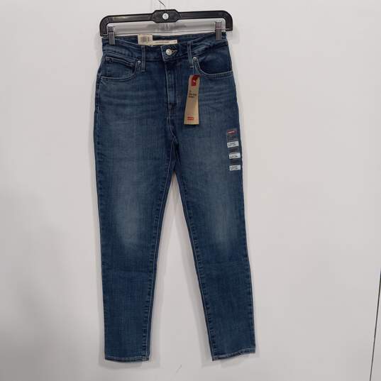 Levi Women's Blue Hi-Rise Skinny Jeans Size 27 NWT image number 1