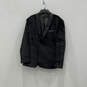 NWT Mens Black Long Sleeve Single Breasted One Button Blazer Size Large image number 1