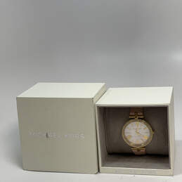 Designer Michael Kors Maci MK-2790 Gold-Tone Dial Analog Wristwatch w/ Box