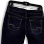 Womens Blue Medium Wash Pockets Regular Fit Denim Straight Jeans Size 27 image number 4