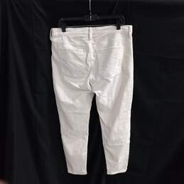 J.Crew Women's White Corduroy Pants Size 31 alternative image