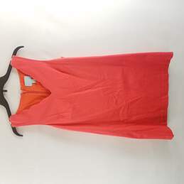 Cece By Cynthia Steffe Women Neon Orange Sleeveless Midi Dress Size 6