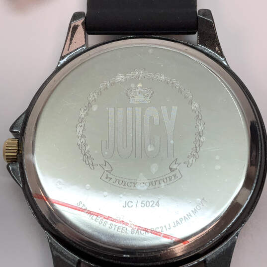 Designer Juicy Couture JC/5024 Black Stainless Steel Back Quartz Wristwatch image number 4
