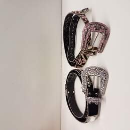 Christine Alexander Jeweled Belts M/L Bundle