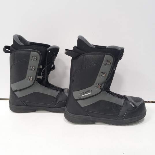 2117 of Sweden Black Snowboarding Boots Sz 13 image number 4