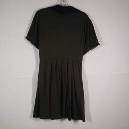 NWT Womens Short Sleeve Collared Pleated A-Line Dress Size Large alternative image