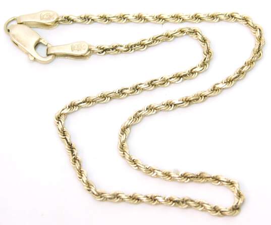 14k Yellow Gold Twisted Rope Chain Bracelet 1.8g image number 5