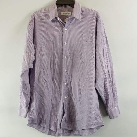 Brooks Brothers Men Purple Checkered L image number 1
