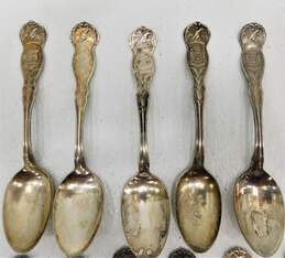 (24) Assorted Vintage WM Rogers & Son Silver Plate US State Themed Spoons alternative image