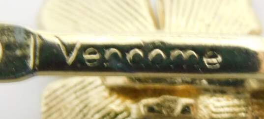 Vintage Vendome Faux Pearl & Aurora Borealis Beaded Gold Tone Necklace 55.4g image number 5
