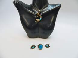 VNTG 925 Southwestern Navajo Style Turquoise Jewelry