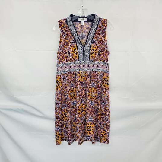 Wisp Petites Multicolor Sleeveless Midi Dress WM Size 12P NWT image number 1