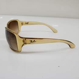 Ray-Ban Translucent Yellow Frame Brown Gradient Lens Sunglasses alternative image
