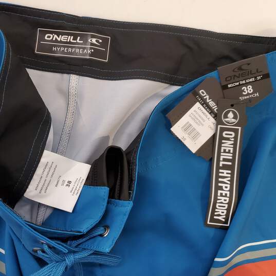Oneill Hyperfreak Divergent Stretch Boardshorts NWT Size 38 image number 3