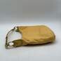 Coach Womens Yellow Zipper Pocket Shoulder Hobo Bag Purse image number 4