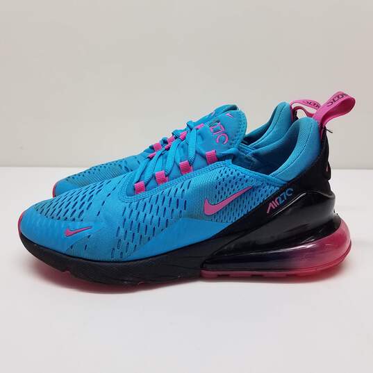 Nike Air Max 270 South Beach Blue/Pink Sneakers Size 8 image number 3