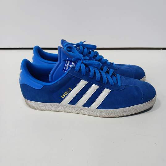 Adidas Men's Royal Blue Suede Gazelle Sneakers Size 13 image number 4