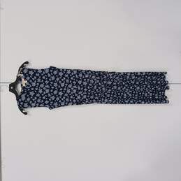 Michael Kors 1-Piece Basic Floral Navy Blue Pant Suit Size M NWT