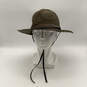 Mens Brown Wool Round Brim Hat Band Creases Adjustable Western Cowboy Hat image number 1