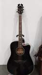 Black Urban Acoustic Guitar w/ Brown Leather image number 2