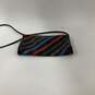 Womens Multicolor Leather Striped Serpent Inner Divider Flap Crossbody Bag image number 4