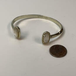 Designer Kendra Scott Elton Gold-Tone Iridescent Classic Open Cuff Bracelet alternative image