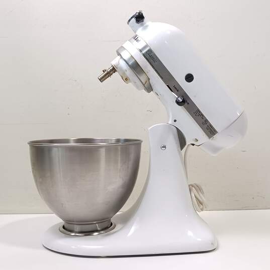 White Kitchen Aid Classic Mixer W/Accessories image number 5