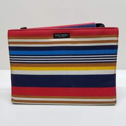 Kate Spade Multicolor Striped Fabric Bag