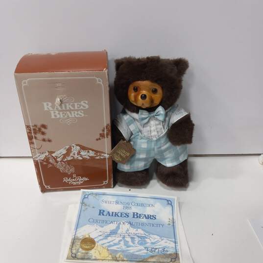 Raikes Bears Timmy Sweet Sunday Collection 1988 with Certificate & Box image number 1