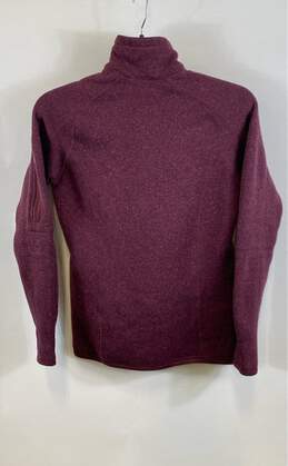 Patagonia Womens Purple Long Sleeve Mock Neck Quarter Zip Jacket Size XS alternative image