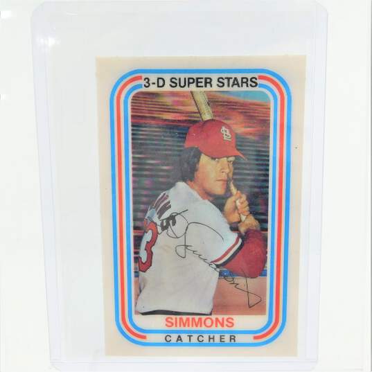 1976 HOF Ted Simmons Kellogg's 3-D Super Stars St Louis Cardinals image number 1