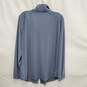 Adrianna Papell MN's Solid Lapel Neck Steel Blue Long Sleeve Shirt Size XL image number 2