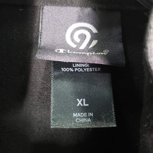 Mens Mock Neck Long Sleeve Zipper Pockets Full-Zip Puffer Jacket Size XL image number 4