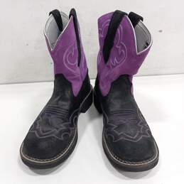 Ariat Women's Purple & Black Western Boots Size 8.5B