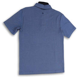 NWT Mens Blue Short Sleeve Regular Fit Spread Collar Polo Shirt Size Small alternative image